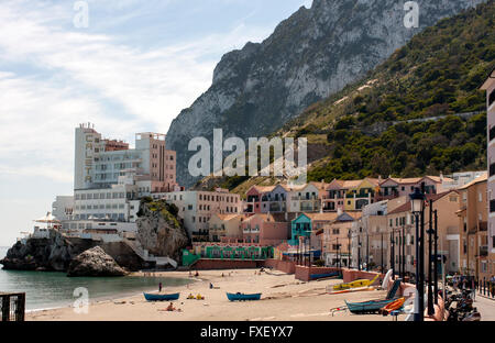 Catalan Bay, Gibraltar Stock Photo