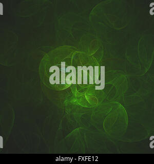 Abstract green fractal shapes, concept of leaf Stock Photo