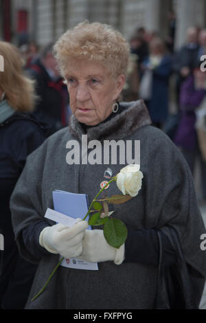 Belfast, UK. 15th Apr, 2016. Members of the Belfast Titanic Society ...