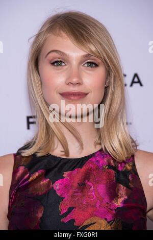New York, NY, USA. 15th Apr, 2016. Charlotte Maltby at arrivals for AWOL Premiere at 2016 Tribeca Film Festival, The School of Visual Arts (SVA) Theatre, New York, NY April 15, 2016. Credit:  Steven Ferdman/Everett Collection/Alamy Live News Stock Photo