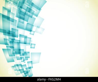 abstract background with transparent aqua shapes. vector Stock Vector