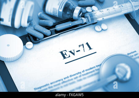 Ev-71. Medical Concept.