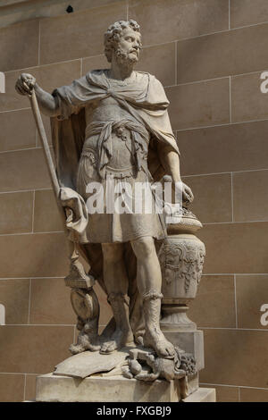 Hannibal Barca (247-181 BC). Punic military commander from Carthage. Statue by Sebastien Slodtz (1655-1726), 1704. Louvre Stock Photo