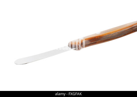 Table knife with rounded point used to serve and spread butter Stock Photo