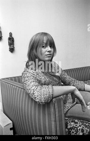 Deutsche Schauspielerin und Fotomodell Andrea Rau, Deutschland 1970er ...