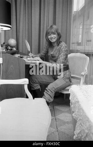 Deutsche Schauspielerin und Fotomodell Andrea Rau, Deutschland 1970er ...