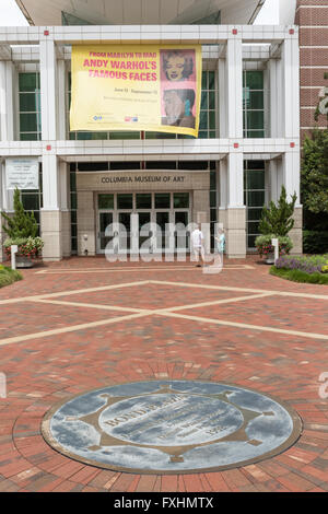 The Columbia Art Museum on Assembly Street in Columbia, SC. Stock Photo