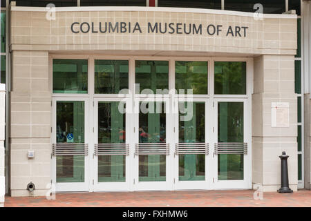 The Columbia Art Museum on Assembly Street in Columbia, SC. Stock Photo