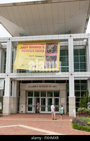 The Columbia Art Museum on Assembly Street in Columbia, SC. Stock Photo