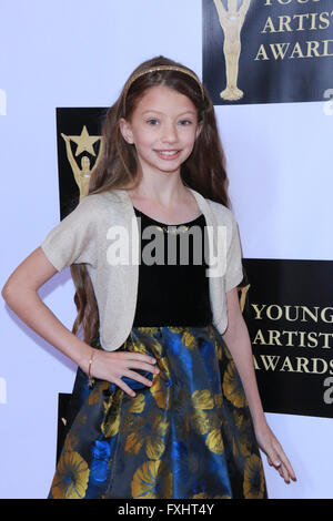 37th Annual Young Artist Awards  Featuring: Autumn Bell Where: Studio City, California, United States When: 13 Mar 2016 Stock Photo