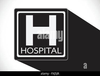 Hospital icon illustration Stock Vector