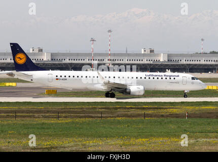 Lufthansa CityLine Embraer ERJ-195 Stock Photo