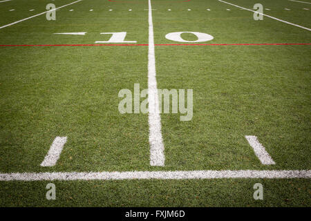 Football field markings Stock Photo