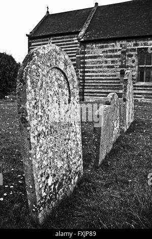 Grave stones, St Mary the Virgin Church, Higham Ferrers Stock Photo