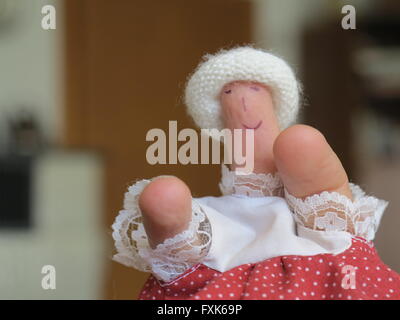 Glove puppet, finger puppet Stock Photo
