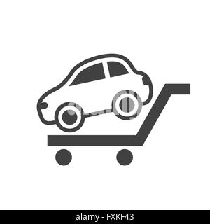 car in hand icon Stock Vector