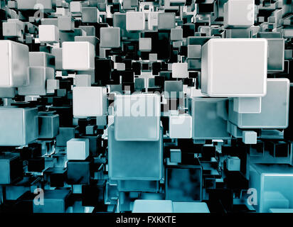 Abstract image of 3d cubes background Stock Photo