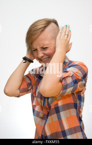 Stressed out teenager. Stock Photo