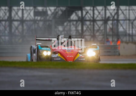 Silverstone Circuit Northamptonshire UK. 15th Apr, 2016. Free Practice for Round 1 of the European Le Mans Series 2016 (ELMS). #34 Nicolas Leutwiler (CHE)/James Winslow (GBR)/Franck Mailleux (FRA) driving the RACE PERFORMANCE Oreca 03R - Judd LMP2 car. © Action Plus Sports/Alamy Live News Stock Photo