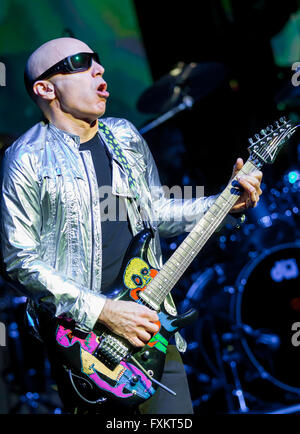 Detroit, Michigan, USA. 13th Apr, 2016. JOE SATRIANI performing on his ''Surfing To Shockwave'' tour at The Fillmore in Detroit, MI on April 13th 2016 © Marc Nader/ZUMA Wire/Alamy Live News Stock Photo
