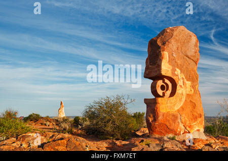 Sculpture Symposium in the Living Desert at Broken Hill. Stock Photo
