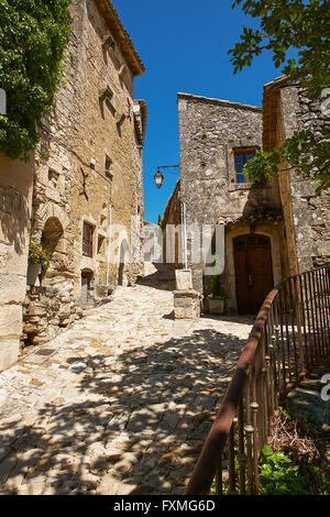 View of Lacoste, France Stock Photo