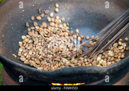 Roasted Coffee Beans, Ubud, Bali, Indonesia Stock Photo