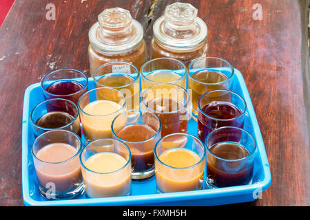 Coffee Cupping, Ubud, Bali, Indonesia Stock Photo