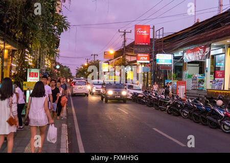 Street View of Ubud, Bali, Indonesia Stock Photo