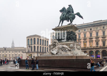 Piazza del Duomo, Milan, Italy Stock Photo