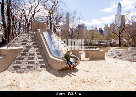 Adventure playground, Central Park, Manhattan, New York City, United States of America Stock ...