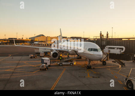 United Airlines aircraft at Newark Liberty international airport, New Jersey, New York, United states of America. Stock Photo
