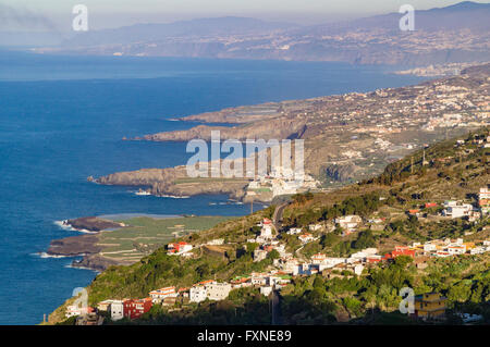 Perspective view on Northern coastline of Tenerife island, Spain Stock Photo