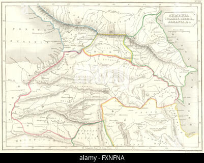 Map of Armenia, Colchis, Iberia and Albania. From The Atlas of Ancient ...