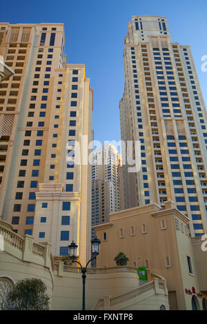 Dubai, UAE - February 6,2012 -  View of Sheikh Zayed Road skyscrapers in Dubai. Stock Photo