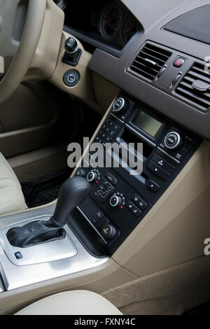 Control panel of the modern new car Stock Photo