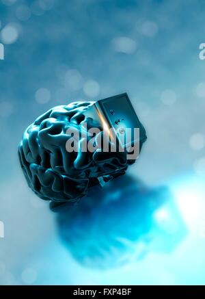 Personal data protection, conceptual illustration. Stock Photo