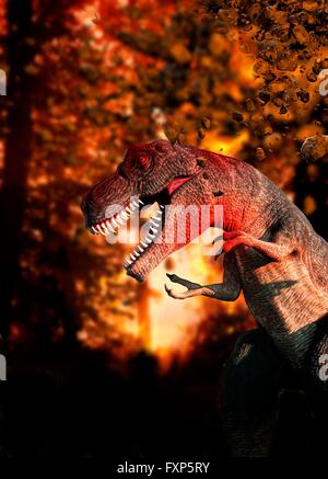 Dinosaur, computer artwork. Stock Photo