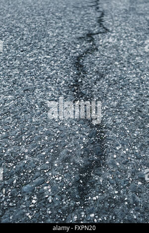 crack in the asphalt Stock Photo