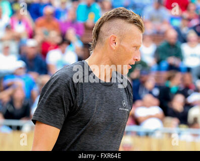 New Orleans, Louisiana, USA. 17th April, 2016. April 17, 2016 - Casey Patterson during the AVP New Orleans Open at Lake Pontchartrain in Kenner, LA. Stephen Lew/CSM Credit:  Cal Sport Media/Alamy Live News Stock Photo