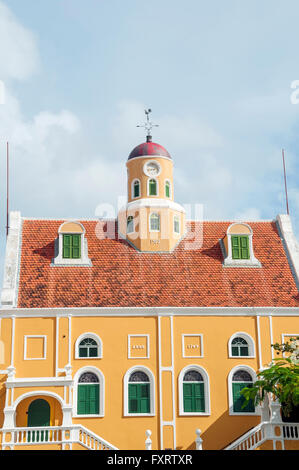 Fort Church Museum former protestant church at Fort Amsterdam Willemstad Curacao Stock Photo