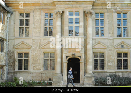 Chapel at St Edmund Hall college (Oxford university, England), named after St Edmund of Abingdon, who taught on this site. Stock Photo