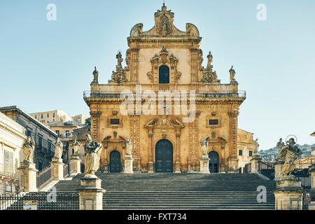 Cathedral of St Peter, Modica, Sicily, Italy Stock Photo