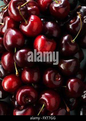 Black cherries Stock Photo