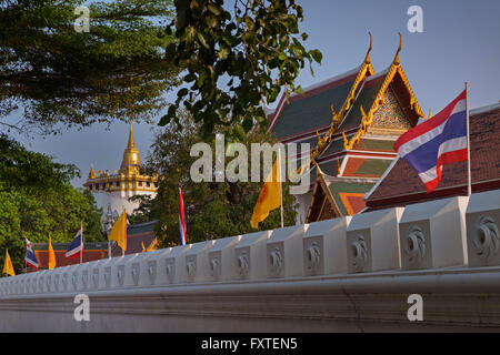 Wat Ratchanatdaram and Golden Mount Bangkok Thailand Stock Photo