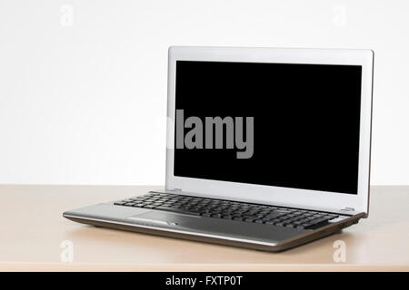 Open laptop with clipping path Stock Photo