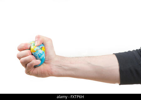 World globe stress ball showing the Americas Stock Photo