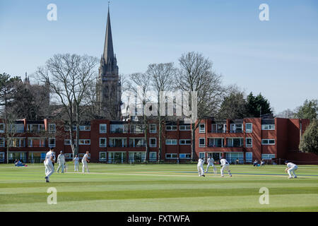 Fenner's Cricket Ground, home of Cambridge University Cricket Club, Cambridge, England, UK Stock Photo