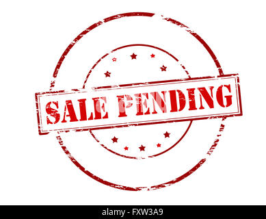 Rubber stamp with text sale pending inside, vector illustration Stock Photo