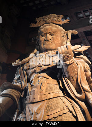 Komokuten - The Guardian Of The Four Coners at Tōdai-ji 東大寺 Eastern Great Temple, Buddhist temple in Nara Japan. Stock Photo